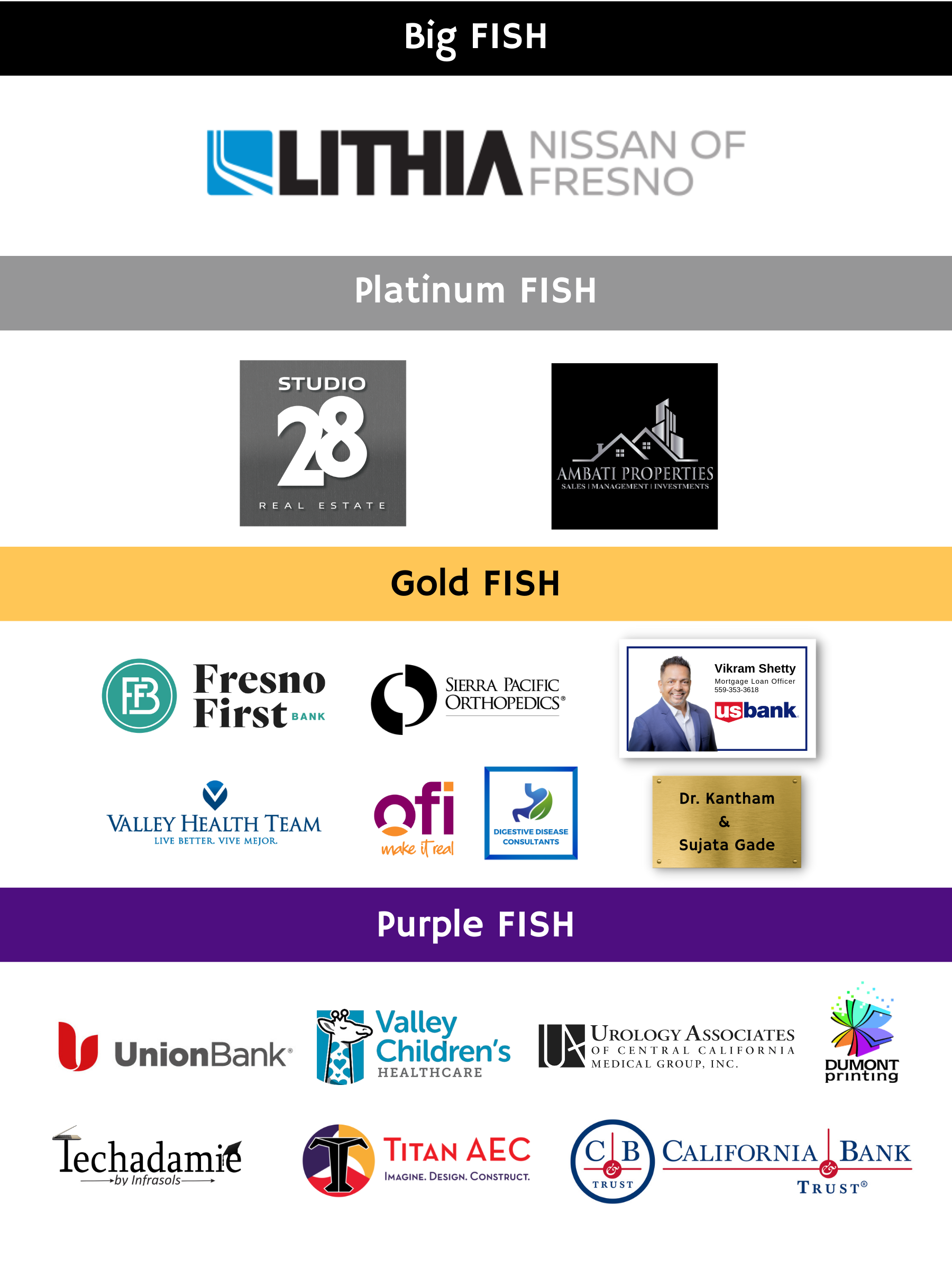 Sponsors FISH Gala 2022